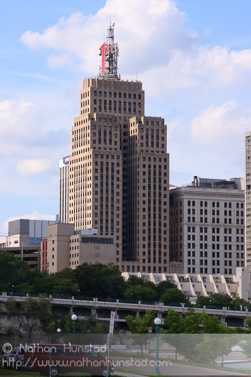 The First National Bank building in Saint Paul